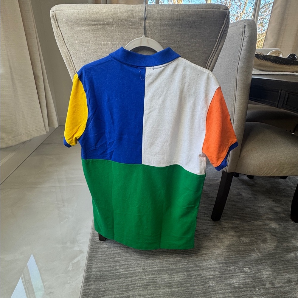 NWT Men’s M Polo Ralph Lauren Color Block Polo Shirt - Picture 3 of 4